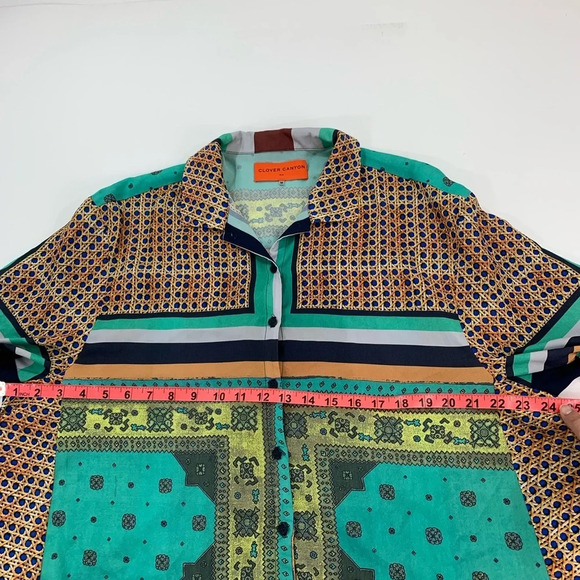 Clover Canyon Slight Hi-Low Blouse Top - Picture 4 of 8